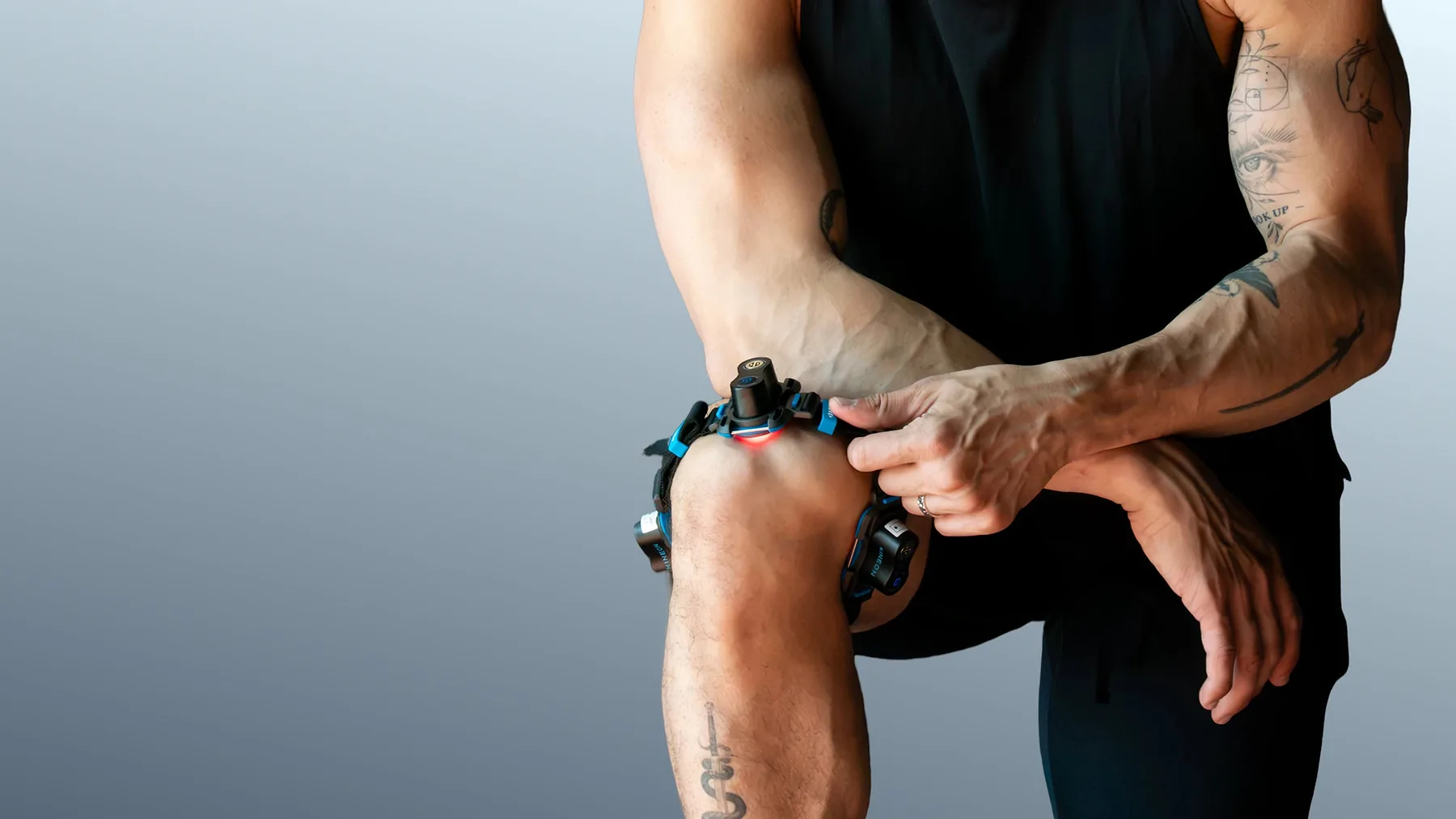 Fastening a Kineon module on the knee